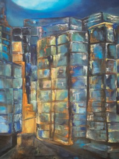 City I, Olieverf op doek